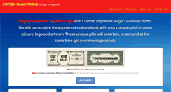 Desktop Screenshot of custommagictricks.com